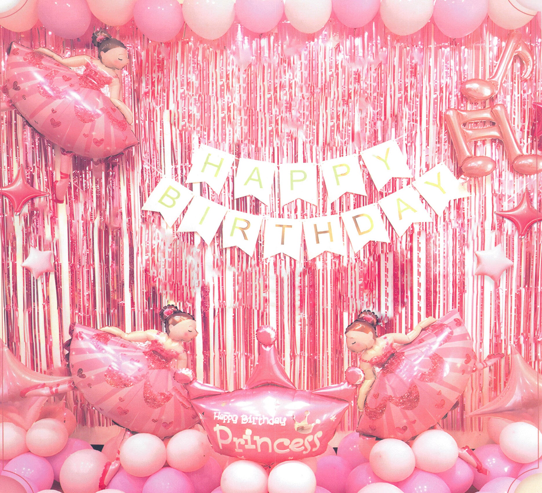 Princess- Happy Birthday Decoration Set