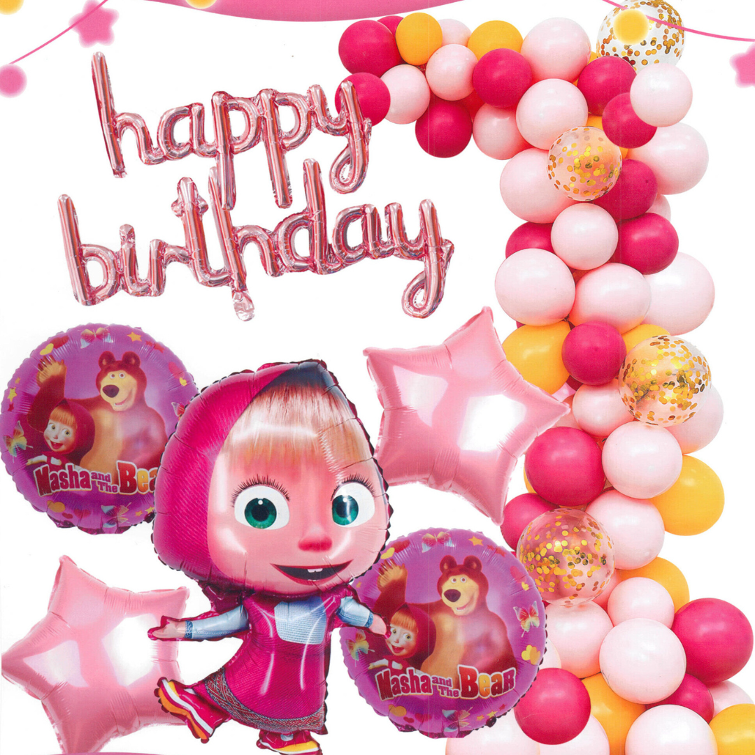Masha and Bear- Birthday Decoration Set